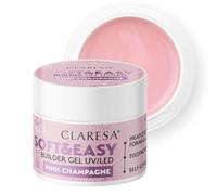 Claresa Gel de construcción de champán rosa suave y fácil, 45 g