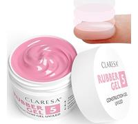 Claresa Gel de goma de construcción de gel de goma UV/LED 5 rosas medianas 45 g