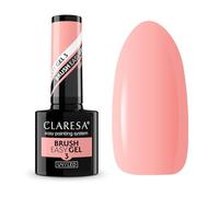 Claresa Gel de uñas con cepillo fácil, 3 unidades, 5 g de melocotón