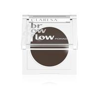 Claresa Pasta para cejas Morena 03 - Pomada para cejas esponjosa y cremosa en color marrón oscuro - Fórmula nutritiva de larga duración con ácido hialurónico, vitamina E y C