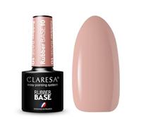 Claresa Rubber Base 10 5 ml Amodelizante con fibras de vidrio para usar tanto para techos como para alargamientos de hasta 1 cm