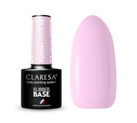 Claresa Rubber Base 14 5ml automodelante con fibras de vidrio para usar tanto para techos como para alargamientos de hasta 1 cm