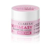 Claresa Soft Easy Builder Gel de construcción rosa lechoso 12 g