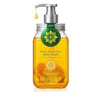 CLARIMOND - Gel de baño de miel orgánica, enriquecido con panal real y miel orgánica para una nutrición profunda, propóleos antiséptico natural, exfoliación espumosa rica para una piel suave y