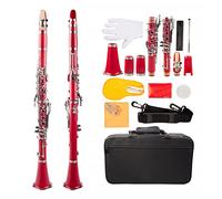 Clarinet Bb Abs B Clarinete Plano Conjunto Ocho Color Opcional Clarinetes (Color : Crimson)