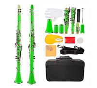 Clarinet Bb Abs B Clarinete Plano Conjunto Ocho Color Opcional (Color : Green)