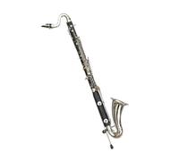 Clarinet Clarinete Bajo Con Llave Chapada En Plata Clarinete Con Llave Bb Instrumento De Baquelita Con Caja