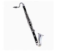 Clarinet Clarinete Bajo En Si Bemol Apariencia Picada Teclas Niqueladas Clarinete De Baquelita Dura