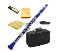 Clarinet Clarinete Bb 17 Con Llave De Níquel Clarinete Azul Cielo Para Principiantes Con Estuche Rígido De 2 Tubos Juego De Clarinete