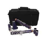 Clarinet Clarinete Bb 17 Teclas 6 Teclas Clarinete Púrpura Instrumento De Viento De Madera Profesional Con Bolsa De Accesorios