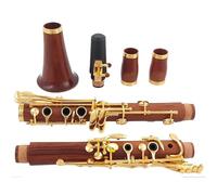 Clarinet Clarinete En Un Clarinete De Melodía Profesional De Palisandro 17 Clarinete De Llave Bañado En Plata