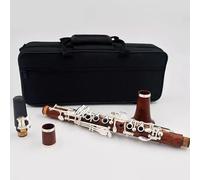 Clarinet para principiantes Clarinete Eb Key Clarinete De Palisandro Clarinete Profesional De Tono Claro(Silver)