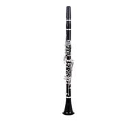 Clarinet para principiantes Clarinete Profesional De Ébano Llave Bb 17 Cobre Plateado Grenadilla Klarinet(Silver)