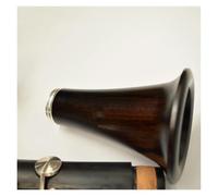 Clarinet para principiantes Clarinete Profesional De Ébano Llave Bb 17 Cobre Plateado Grenadilla Klarinet(Nickel)