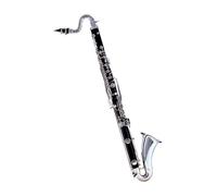 Clarinet Principiante Set Clarinete Bajo De 25 Teclas Instrumento Cuerpo De Goma Dura Superficie De Cáñamo Clarinete