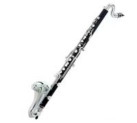 Clarinet Principiante Set Clarinete Bajo De Alto Rendimiento En Si Bemol Llaves De Metal Niqueladas Cuerpo De Baquelita Con Varilla De Soporte