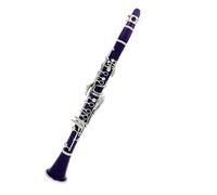 Clarinet Principiante Set Clarinete Morado Clarinete En Si Bemol Para Principiantes Para Orquestas Escolares Adultos Con Soporte De Carcasa Rígida Guantes Parte(Clarinet)
