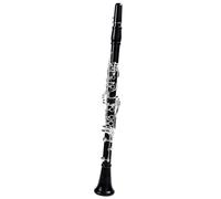 Clarinet Principiante Set Clarinete Profesional De Ébano Tono Bb 17/18 Teclas Chapado En Plata Madera Maciza Granadilla Sib Klarnet(17 Keys)