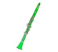 Clarinet Principiante Set Clarinete Verde En Si Bemol Clarinete Para Principiantes Para Orquestas Escolares Adultos Con Soporte De Carcasa Rígida Guantes Parte(Set)