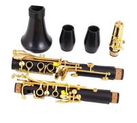 Clarinet principiantes Clarinete BB Clarinete Madera Ébano Tubo 17 Teclas