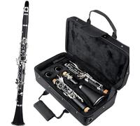 Clarinet principiantes Clarinete Bb Estudiante Principiante Clarinete Con Caja De Clarinete Si Bemol Accesorio De Almohadilla De Tela De Lengüeta