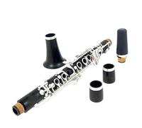 Clarinet principiantes Clarinete Ébano Con Estuche Teclas Plateadas Instrumento De Madera Tono Eb
