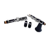 Clarinet principiantes Clarinete Francés Baquelita Si Bemol 17 Teclas Niqueladas Prueba De Rendimiento Para Principiantes