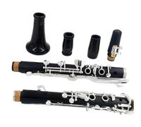 Clarinet principiantes Clarinete G Tune Clarinete De Ébano Teclas Plateadas Instrumentos Musicales