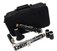 Clarinet principiantes Clarinete Negro De 17 Teclas Bb B, Instrumento De Viento De Madera Profesional, Clarinete De Baquelita Con Caja, Piezas De Instrumentos Musicales