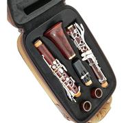 Clarinet principiantes Clarinete Profesional De Madera Bb Redwood Teclas Chapadas En Plata Material De La Superficie Alpaca