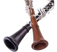 Clarinet principiantes Instrumento De Clarinete De 17 Teclas B Plano, Ébano/caoba, Instrumento De Clarinete Para Principiantes, Actuación Profesional (Color : Ebony inner hoop)