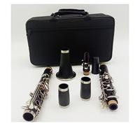 Clarinete 17 Key Bb Baquelita Clarinetes Ebony Wood Nickel Silver Key Instrumentos Musicales Estuche Boquilla Clarinete Profesional (Color : Ebony)