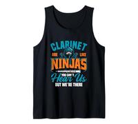 Clarinete Are Like Ninjas You Can´t Hear Us But We´re There Camiseta sin Mangas