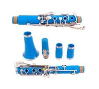 Clarinete Azul De 17 Teclas En Tono Bb, Cuerpo De Resina ABS, Teclas De Alpaca, Con Estuche Para Clarinete Y Accesorios Clarinete Para Principiantes