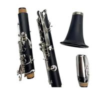 clarinete bajo 17 teclas Bb clarinete baquelita B instrumento Musical plano con estuche accesorios boquilla
