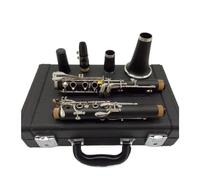 clarinete bajo A Clarinetes Clarinete Profesional Teclas chapadas en plata 17 teclas con estuche Cuerpo de tubo de boquilla para BAKELITE de larga duración