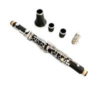 clarinete bajo Caucho duro niquelado 17 teclas tono C clarinete instrumentos musicales tocando Musical finamente pulido