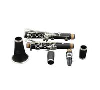 clarinete bajo Clarinete B plano de 17 teclas niquelado tubo negro nivel de entrada examen profesional para principiantes instrumento musical para adultos