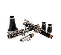clarinete bajo Clarinete Bb 17 teclas B instrumentos musicales planos tubo de baquelita clarinete plateado fácil de mantener