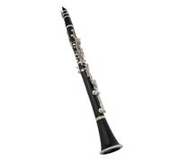 clarinete bajo Clarinete Bb 17 teclas B instrumentos musicales planos tubo de baquelita clarinete plateado clarinete profesional viento para adultos