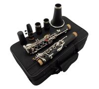 clarinete bajo Clarinete Bb clarinetes de baquelita llave de níquel y plata caja de instrumentos musicales boquilla accesorios de cañas