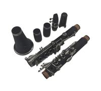 clarinete bajo Clarinete Bb clarinetes de baquelita llave de níquel y plata caja de instrumentos musicales boquilla cañas hermosa calidad de sonido
