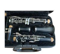 clarinete bajo Clarinete Bb clarinetes de baquelita llave de níquel y plata Material de la llave musical CHAPADO EN PLATA