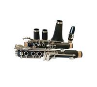 clarinete bajo Clarinete Bb llave de alpaca caja de instrumentos musicales boquilla cañas 17 teclas clarinete de baquelita en Si bemol