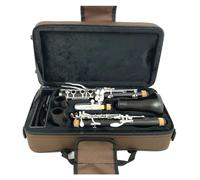 clarinete bajo Clarinete Bb madera ébano plateado 18 teclas granadilla no es fácil de deformar