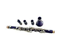 clarinete bajo Clarinete Bb tono niquelado 17 teclas en instrumento musical hermosa calidad de sonido(Purple)