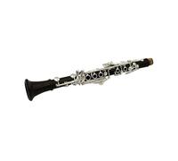 clarinete bajo Clarinete Chapado en Plata Tono Eb de 17 Teclas de Madera de Granadilla cómodo y antideslizante