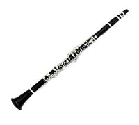 clarinete bajo Clarinete/clarinete de ébano plateado/g clarinete 20 teclas G tono ébano