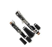 Clarinete Bajo Clarinete Cuerpo Negro | Cuerpo negro clarinete plateado o niquelado(Nickel-plated)