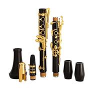 clarinete bajo Clarinete de 17 teclas B plano ébano negro instrumento de viento rendimiento de examen para principiantes